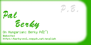 pal berky business card